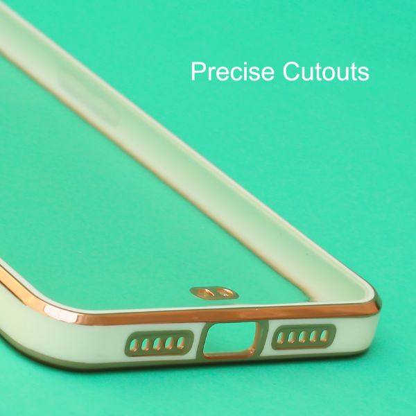 White Electroplated Transparent Case for Oneplus 7 - The Hatke