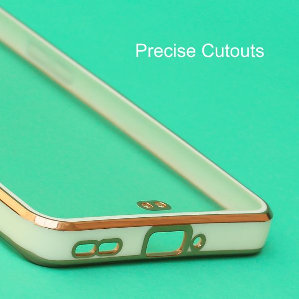 White Electroplated Transparent Case for Oneplus 9 Pro - The Hatke