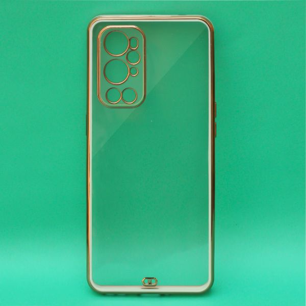 White Electroplated Transparent Case for Oneplus 9 Pro - The Hatke