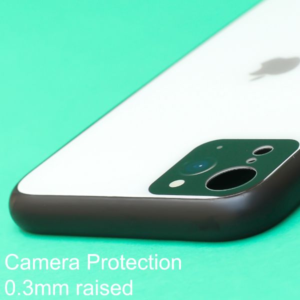 White Multi Camera Glass case for Apple iPhone XR - The Hatke