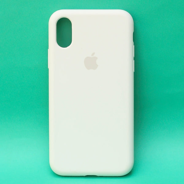 White Original Silicone case for Apple iPhone XS Max - The Hatke