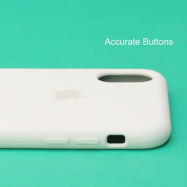 White Original Silicone case for Apple iPhone XS Max - The Hatke