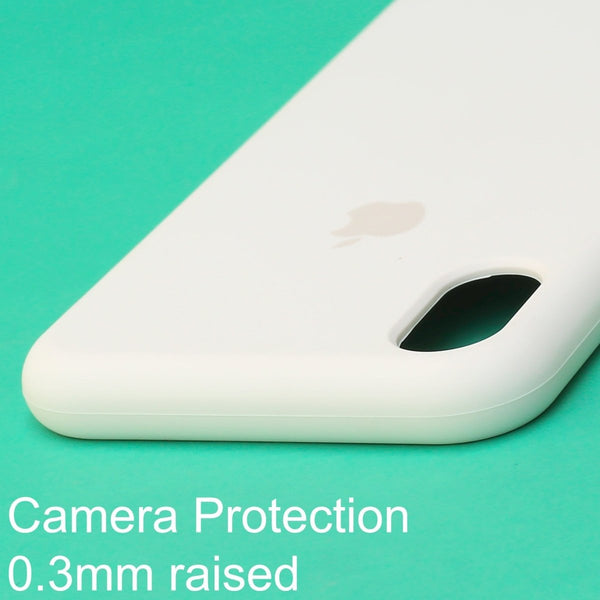 White Original Silicone case for Apple iPhone XS Max - The Hatke