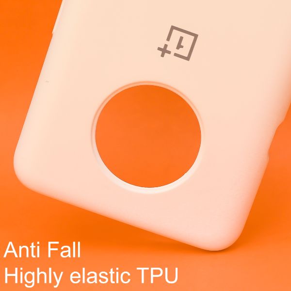 White Original Silicone case for Oneplus 7T - The Hatke