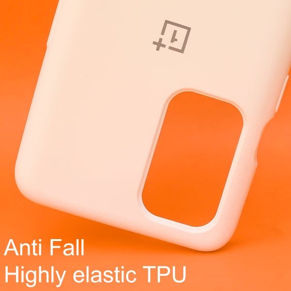 White Original Silicone case for Oneplus 9R - The Hatke