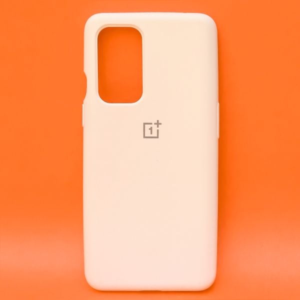 White Original Silicone case for Oneplus 9R - The Hatke