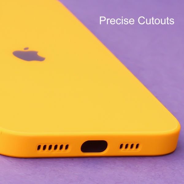 Yellow camera Safe mirror case for Apple Iphone 14 Pro Max - The Hatke
